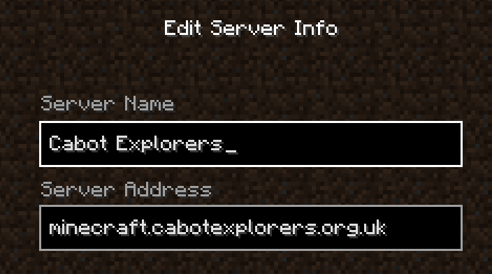 Minecraft Java Edition Servers